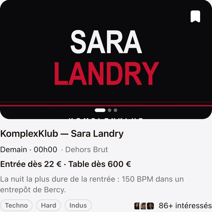 KomplexKlub — Sara Landry, Dehors Brut